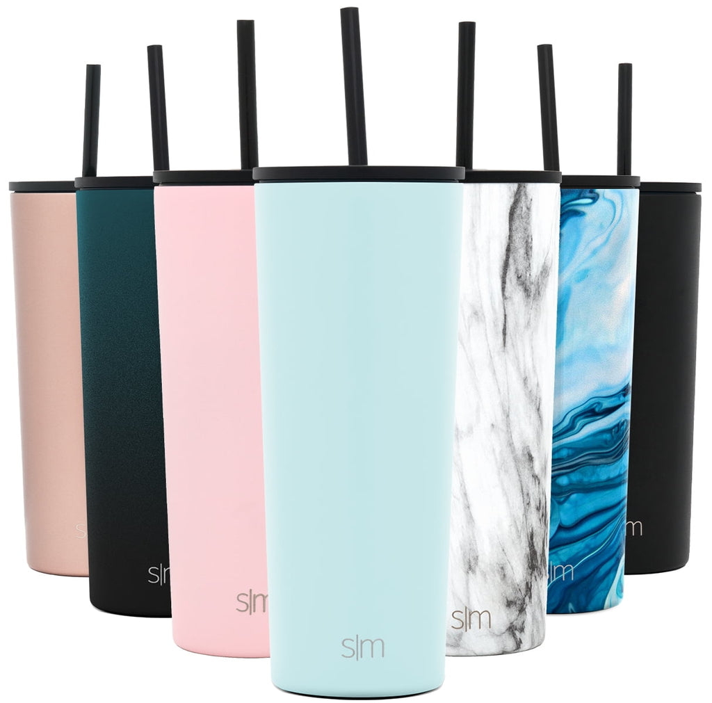 Herobuddy™ 24oz Classic Tumbler with Straw and Flip Lid - Insulated Travel Tumbler Cup