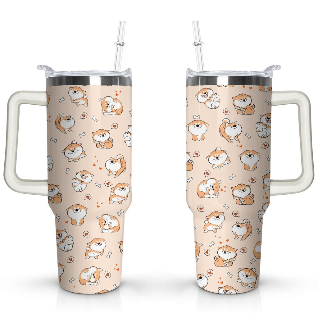 Herobuddy™ Gift for Dog Lovers Cute Dog Tumbler for Women - 40oz - Insulated Travel Tumbler Cup