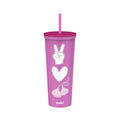 Valentine's Day 22 oz Plastic Hershey's Kiss Insulated Tumbler with Straw