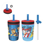 Herobuddy™ Zak Designs 12oz and 15oz 2-Pack Straw Tumbler Stainless Steel - Insulated Travel Tumbler Cup