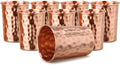 Zap Impex Pure Copper Hammered Glasses Moscow Mule Tumbler (Set of 8) Color: Brown