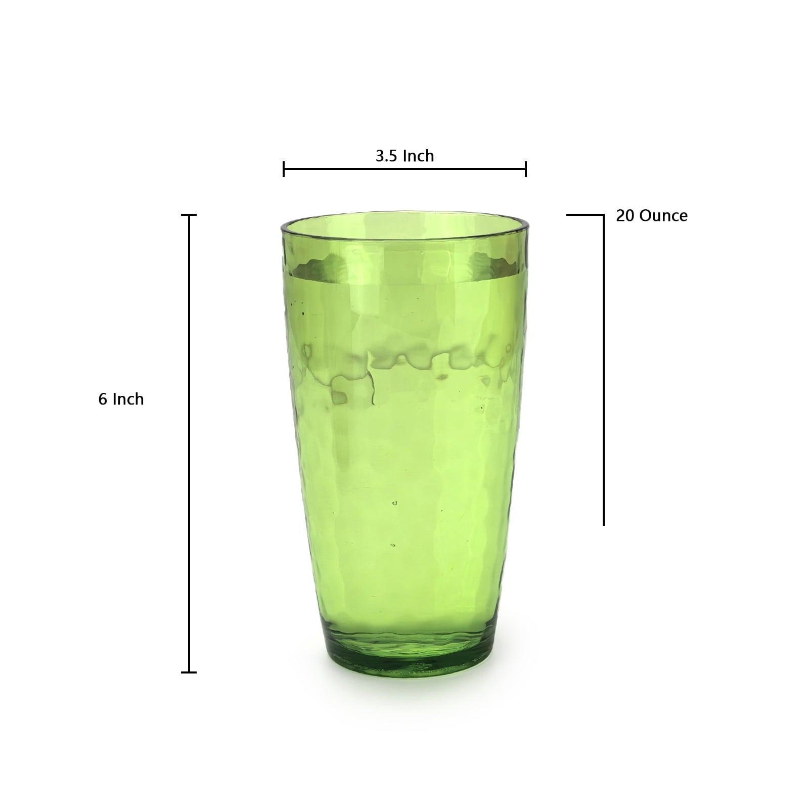 Yalilong 20-Ounce Plastic Tumbler Acrylic Drinking Glasses, Reusable Plastic Cups, Stackable, BPA-Free, Shatter Proof, Dishwasher Safe, Set of 6 (Multicolor)