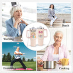 60th Birthday Gifts for Women Her, 1966 60th Birthday Decorations for Woman, Turning 60 Year Old Gifts For Women Mom Wife Grandma, 60 th Birthday Ideas, 40oz Tumbler Cup