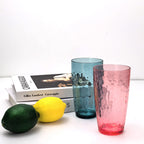 Yalilong 20-Ounce Plastic Tumbler Acrylic Drinking Glasses, Reusable Plastic Cups, Stackable, BPA-Free, Shatter Proof, Dishwasher Safe, Set of 6 (Multicolor)