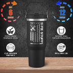 Funny Gifts For Men - That's What I Do I Fix Stuff and I Know Things Cup - 30oz Insulated Tumbler with Handle - Cool Fathers Day,Birthday,Christmas Gifts for Dad,Grandpa,Husband,Uncle