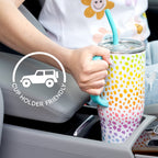 Swig Life 40oz Mega Mug | Insulated Stainless Steel Tumbler with Handle | Oh Happy Day