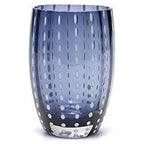 Zafferano Perle Glass Tumbler Set 6 Pieces  Grey Blue