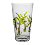 Gourmet Art 2-Piece Palm Tree 24 oz. Acrylic Highball Tumbler, for Indoor and Outdoor and Everyday Use