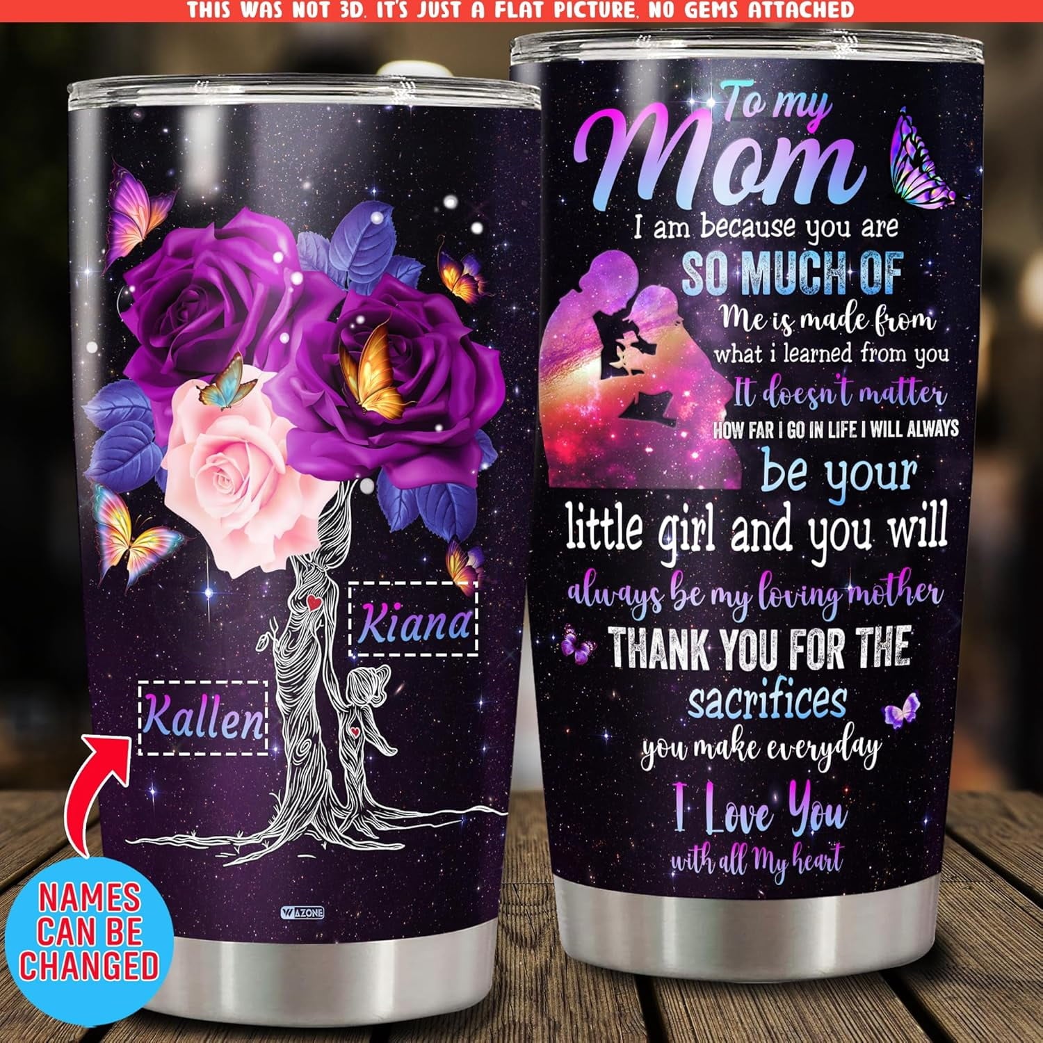 Personalized Moms Gifts Tumbler Cup Customized Name With Lid 20oz 30oz Present Ideas Birthday Christmas Mothers Day Anniversary To My Mom Gift From Daughters For Mommy Mother Mama
