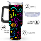 Colorful Confetti Stainless Steel Tumbler, 30oz