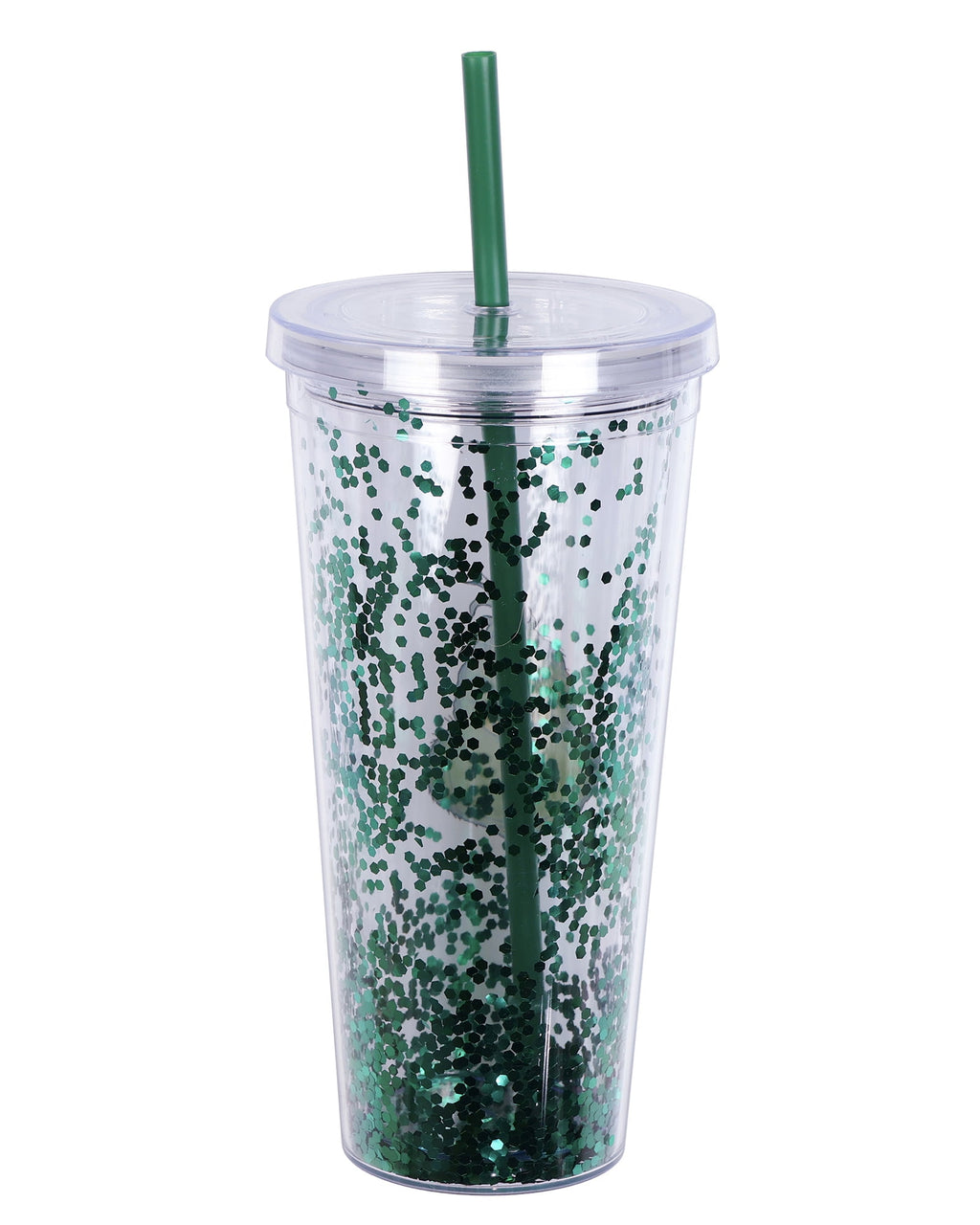 Dr. Seuss The Grinch Glitter Insulated Tumbler 22 oz Travel Cup with Straw