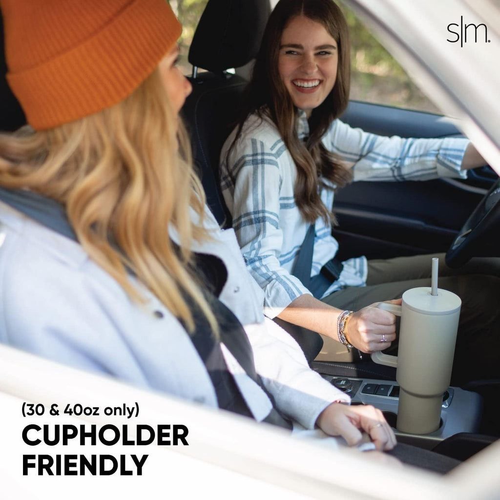 Simple Modern 40 fl oz Insulated Stainless Steel Trek Tumbler with Straw Lid | Graphite