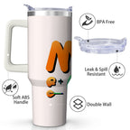 Colorful MOM CLUB Stainless Steel Tumbler, 30oz